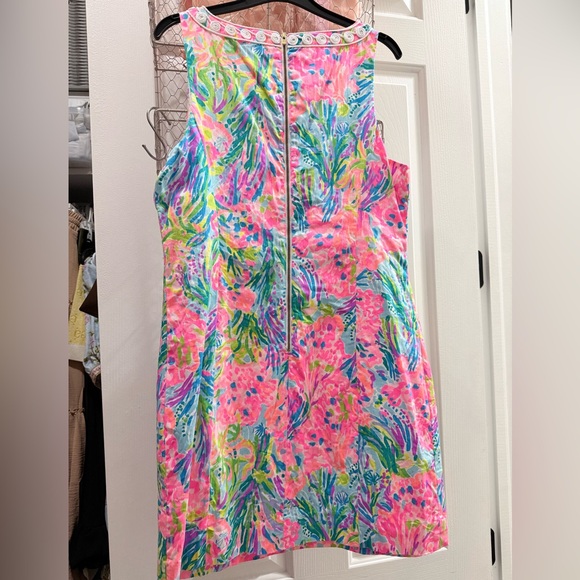 Lilly Pulitzer Gabby Shift Dress Fan Sea Print - Picture 7 of 9